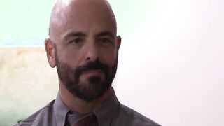Underhanded Calvin Banks drills Dirk Wakefield in his delicious back