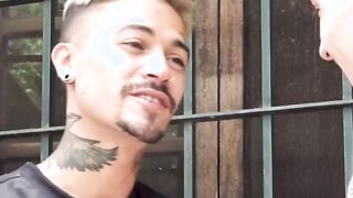 The first time a straight Latino rides raw is with cock