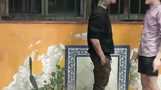 The first time a straight Latino rides raw is with cock