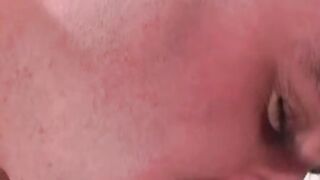 Twink sucked off before anal finger and cock insertion