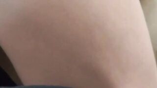 Adorable Japanese secretly filmed playing with her wet pussy