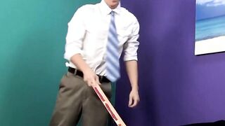 Insubordinate twink Kyler Greenery rimmed and without any protection screwed hard