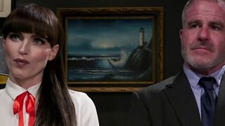 Headmaster punishes and fucks bound shemale student