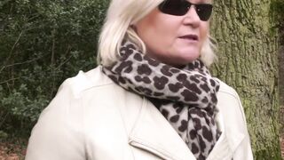 Blond grandmother entices a gorgeous girl to have lesbian sex