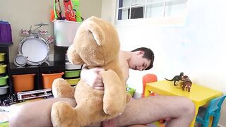 Young man moans as his daddy is banging his ass raw