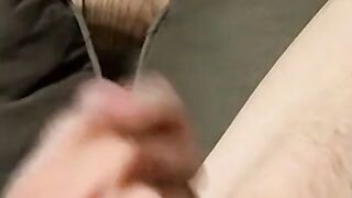 Axel loves pleasing his big dick with a blow of smoke
