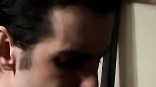 Axel loves pleasing his big dick with a blow of smoke