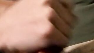 Axel loves pleasing his big dick with a blow of smoke