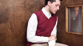 Wicked twink sans protection bored by minister in admission stall