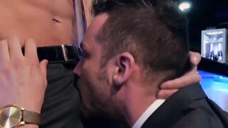 Guys in suits taking each others ass apart during gay sex