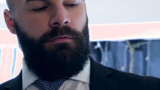 Businessmen take off their suits so they can have hot sex