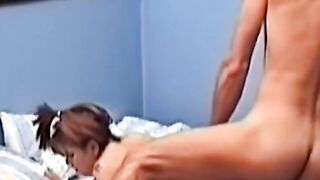 Amateur UK babe anal cock riding and pounding after BJ