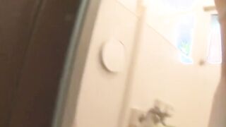 Japanese chick shaves off pubes and takes a hot piss as well