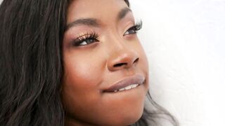 Skinny Ebony Anne Amari Sucks Big White Gloryhole Cock