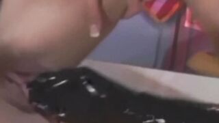 Lesbian teacher Trixie Cas manipulates a schoolgirl with toys