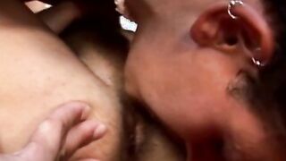 Brazilian gay blows cock and rimmed cute jock before fucking