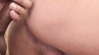 Bald guard facialized and barebacked by Latino colleague