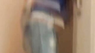 Subjugation Japanese darling cannot hold it and piss down her legs