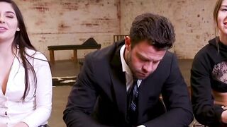 Dude anal fucks stepsis and mistress in bdsm roleplay