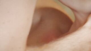 Beautiful baby fingered then rode cock and sucked