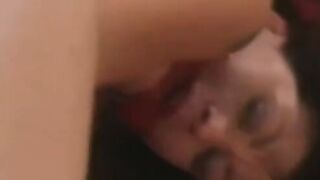 Playing and gagging with a submissive lesbian redhead femdom