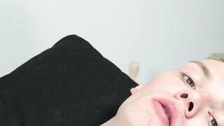 Huge dicked twink Payton Connor stokes after an interview