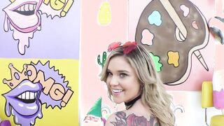 SWALLOWED Hot blonde Kali Roses wants that nut!