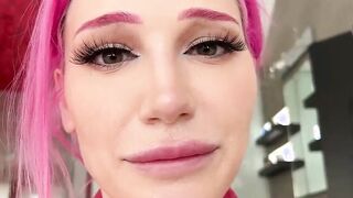 Pink Haired Freak Lily Lou Has Nice Natural Breasts