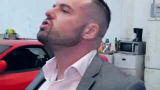 Two gay guys in suits fall in love and fuck each other well