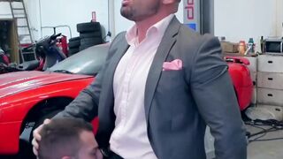 Two gay guys in suits fall in love and fuck each other well