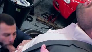 Two gay guys in suits fall in love and fuck each other well