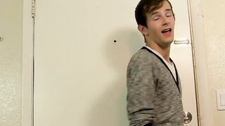 Twinks suck cocks beforeJasper gets large dim dick in his butt