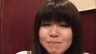 Beautiful Japanese chick in lingerie pees in the shower