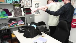 Uniform hunk pounds young man hardcore bareback after BJ