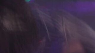 Two wild shemales gets double penetrated in club