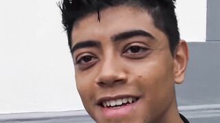 Straight Latino paid to ride big cock bareback and eat jizz