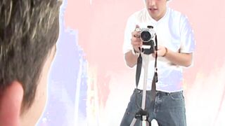 Slurping on an asshole before anal sex for Latino twinks