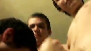 Homo cock suckers play with sex toys and blow each other