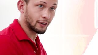 Hardcore bareback fucking with two muscular youngsters