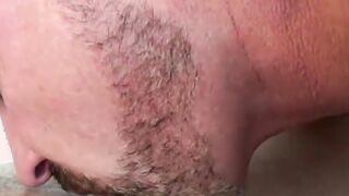 FTM cocksucker Luke Hudson bored by hunks huge dick