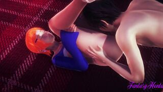 Ben 10 Anime 3D - Gwen have Sex and have an orgasm
