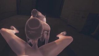 Attack on Titans Anime 3D - point of view Sasha blows and gets screwed inside an alley - Hentai Manga Japanese Porn