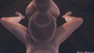 Attack on Titans Anime 3D - point of view Sasha blows and gets screwed inside an alley - Hentai Manga Japanese Porn