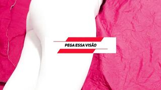 Julia Carioca inside White Legging pissed herself all over