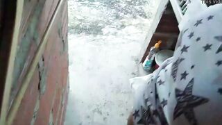 look how my cousin's whore ride on top of me on the terrace (full tape) with lustylustinasex
