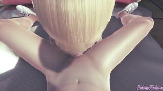 Attack on titans Anime 3D - pov Annie Oral Sex and Banged! inside a tatami