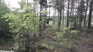 Lusty Gf Loves To Walk Nude Into The Woods