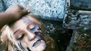 I captured a zombie to pounded her