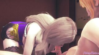 Genshin Impact Cartoon 3D - point of view Lisa boobjob suck and plowed - Japanese manga hentai game porn