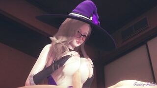 Genshin Impact Cartoon 3D - point of view Lisa boobjob suck and plowed - Japanese manga hentai game porn